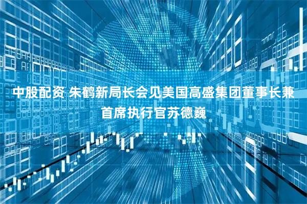 中股配资 朱鹤新局长会见美国高盛集团董事长兼首席执行官苏德巍